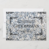 Uw service wordt aangevraagd als Groomsman Granite Kaart (Voorkant)