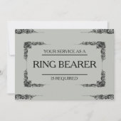 Uw service wordt aangevraagd als Ring Bearer-uitno Kaart (Voorkant)