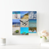 Uw Sjabloon voor het kleuren van foto's Vierkante Klok (Huis)