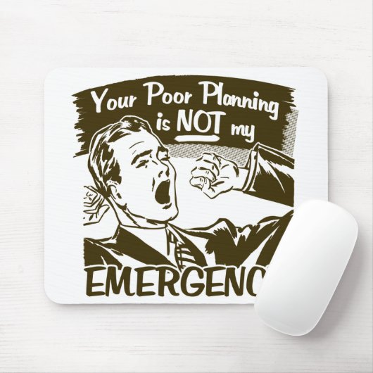 Uw slechte planning muismat (Met muis)
