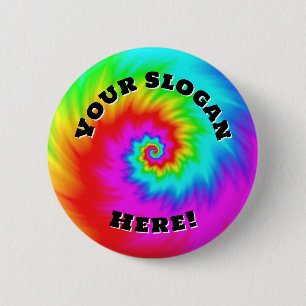 Uw slogan hier (verander de woorden) ronde button 5,7 cm