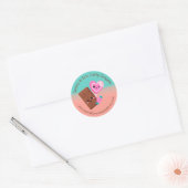 Uw Snoep en Chocoladebedrijf Ronde Sticker (Envelop)