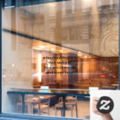 Uw social media promotie  raamsticker (Cafe Raam)