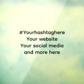 Uw social media promotie  raamsticker (Vel 3)