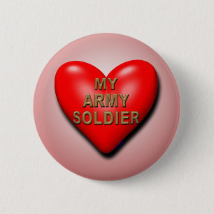 Uw Soldaat ondersteunen Ronde Button 5,7 Cm