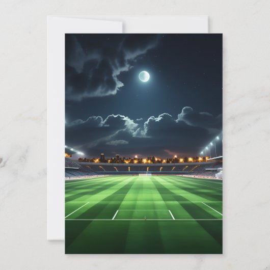 Uw Sport kinder jongens ticket Football 1e Verjaar Kaart (Achterkant)