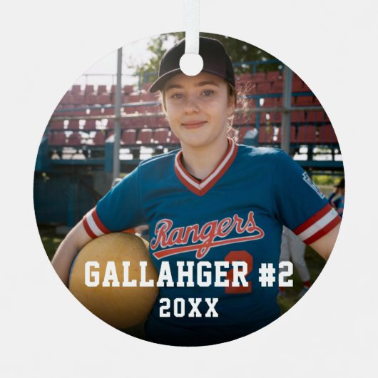 Uw sportfoto | Gepersonaliseerd Ornament (Voorkant)