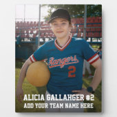 Uw sportfoto | Gepersonaliseerde plaque Fotoplaat (Voorkant)