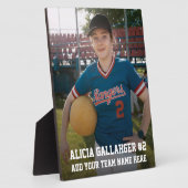 Uw sportfoto | Gepersonaliseerde plaque Fotoplaat (Zijkant)