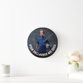 Uw sportfoto | Gepersonaliseerde  Ronde Klok (Huis)