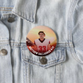 Uw sportfoto | Gepersonaliseerde Team Photo Button (In situ)