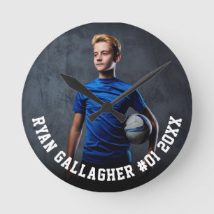 Uw sportfoto Persoonlijke ronde klok