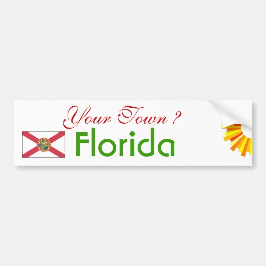Uw stad - FLORIDA-BUMPERSTICKER Bumpersticker (Voorkant)