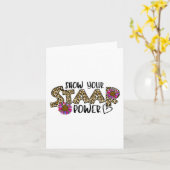 Uw Start Power Leopard Teacher Testing examen Test Kaart (Gele Bloem)