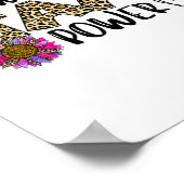 Uw Start Power Leopard Teacher Testing examen Test Poster (Hoek)