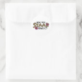 Uw Start Power Leopard Teacher Testing examen Test Ronde Sticker (Tas)