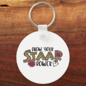 Uw Start Power Leopard Teacher Testing examen Test Sleutelhanger (Voorkant)