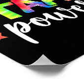 Uw Start Power Teacher Testing Examen Dag Cut Poster (Hoek)