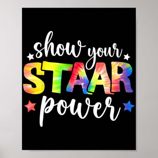 Uw Start Power Teacher Testing Examen Dag Cut Poster (Voorkant)