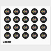 Uw Start Power Teacher Testing Examen Dag Cut Ronde Sticker (Vel)
