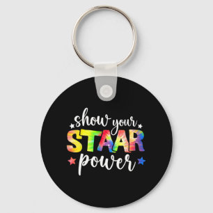 Uw Start Power Teacher Testing Examen Dag Cut Sleutelhanger