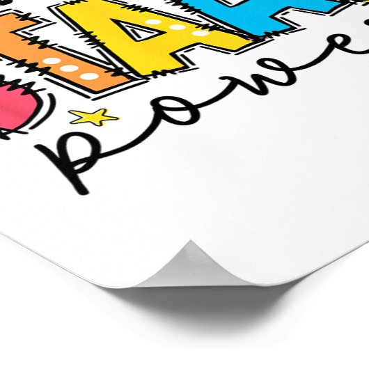 Uw Start Power Teacher Testing Examen Testdag Poster (Hoek)