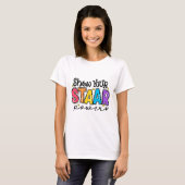 Uw Start Power Teacher Testing Examen Testdag T-shirt (Voorkant volledig)