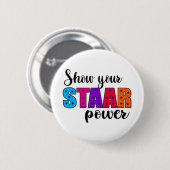 Uw Start Power Test Dag Leraar Ronde Button 5,7 Cm (Voorkant /achterkant)