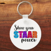 Uw Start Power Test Dag Leraar Sleutelhanger (Voorkant)
