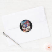 Uw stem1 ronde sticker (Envelop)