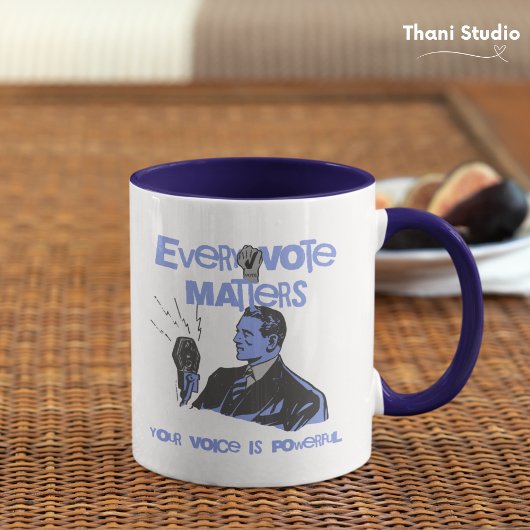 Uw stem doet er toe Verkiezingen Politiek Blauw ge Mok