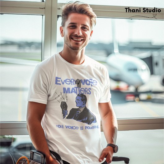 Uw stem doet er toe Verkiezingen Politiek Blauw ge T-shirt