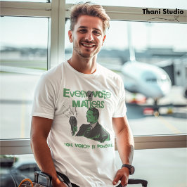 Uw stem doet er toe Verkiezingen Politiek Groen ge T-shirt