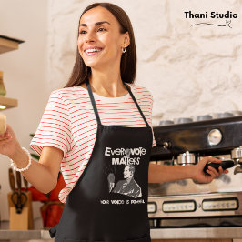 Uw stem doet er toe Verkiezingsbeleid Wit gedrukt Schort