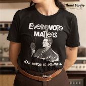 Uw stem doet er toe Verkiezingsbeleid Wit gedrukt T-shirt