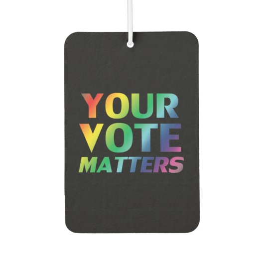 Uw stem doet ertoe Black pride lgbtq luchtverfriss Luchtverfrisser (Voorkant)