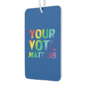 "Uw stem doet ertoe" Blue pride lgbtq luchtverfris Luchtverfrisser (Links)