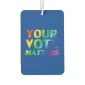 "Uw stem doet ertoe" Blue pride lgbtq luchtverfris Luchtverfrisser (Achterkant)