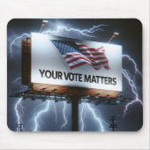 Uw stem is belangrijk op het aanplakbord muismat (Voorkant)