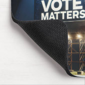 Uw stem is belangrijk op het aanplakbord muismat (Hoek)