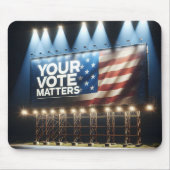 Uw stem is belangrijk op het aanplakbord muismat (Voorkant)