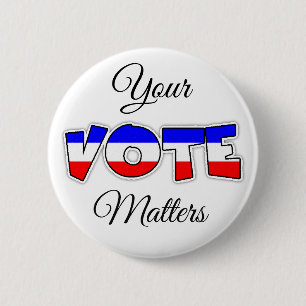 Uw Stem is de Button van Verkiezingen van belang