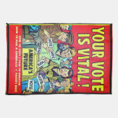 Uw stem is essentieel! theedoek (Horizontaal)