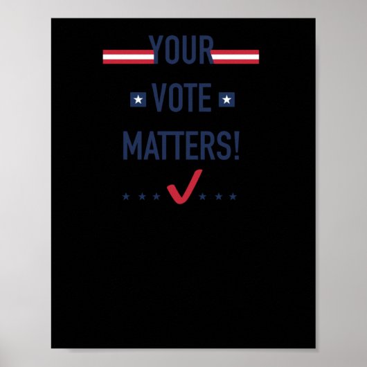 Uw stem is Sticker 2 Poster (Voorkant)