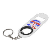 Uw stem is uw stem mini flessenopener (Voorkant Gekanteld)