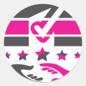 Uw stem is uw stem ronde sticker (Voorkant)