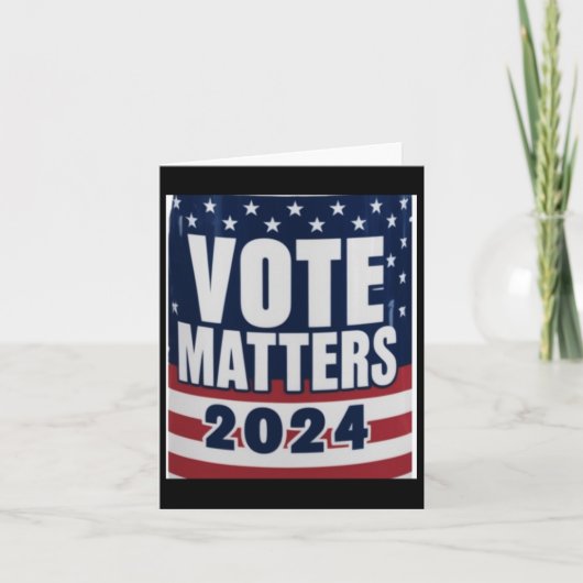 Uw stem S 2024 Inspirerend Poster Sticker Kaart (Voorkant)