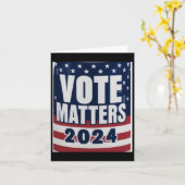 Uw stem S 2024 Inspirerend Poster Sticker Kaart (Gele Bloem)