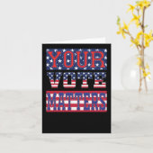 Uw stem S - USA Sticker Kaart (Gele Bloem)