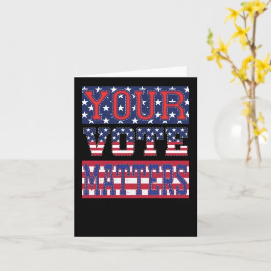 Uw stem S - USA Sticker Kaart (Gele Bloem)